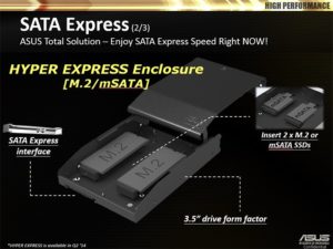 Asus Hyper Express M.2 and mSATA SSD Enclosure