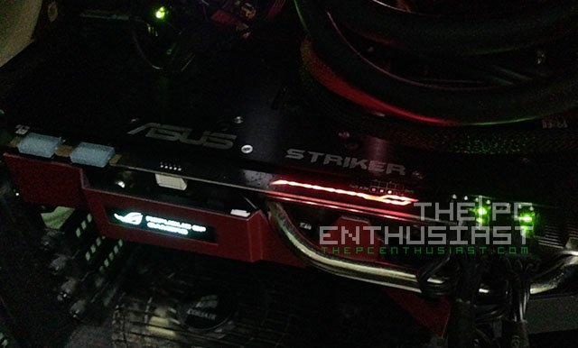 Asus ROG Striker GTX 760 Platinum red LED on PCB