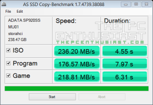 ADATA SP920 256GB AS SSD 02