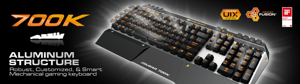Cougar 700K Mechanical Gaming Keyboard Features and Specs