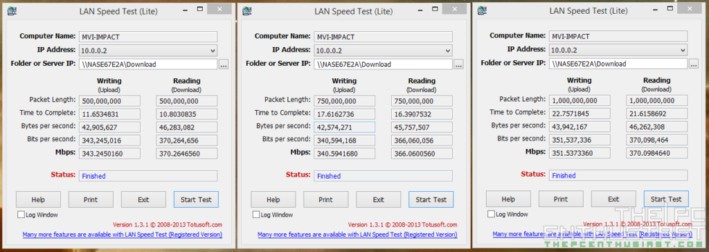 Netgear R8000 LAN Speed Test 02