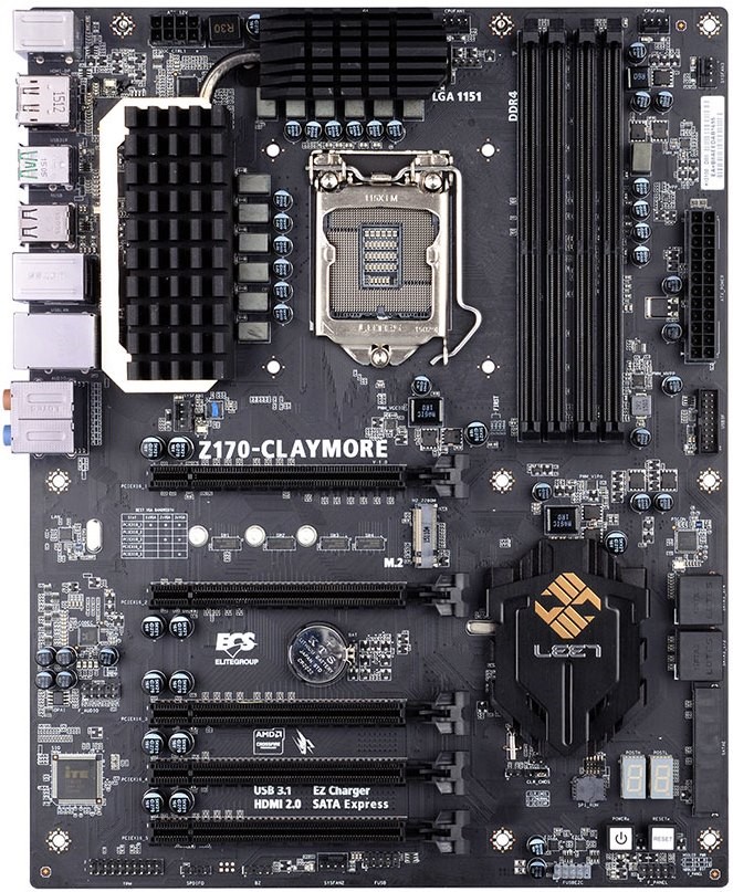 ECS Z170-CLAYMORE LEET Gaming motherboard-01