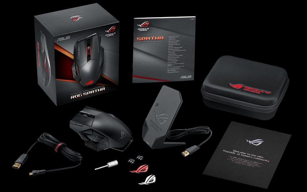 Asus ROG Spatha Wireless MMO Gaming Mouse-01