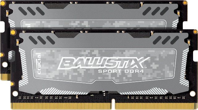 Crucial Ballistix Sport LT DDR4 SODIMMs