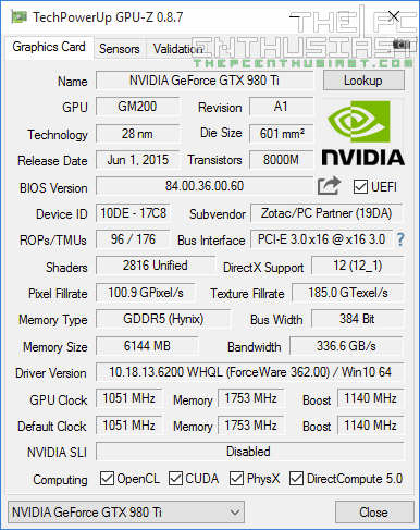 Gigabyte Z170N-Gaming 5 GPU-Z