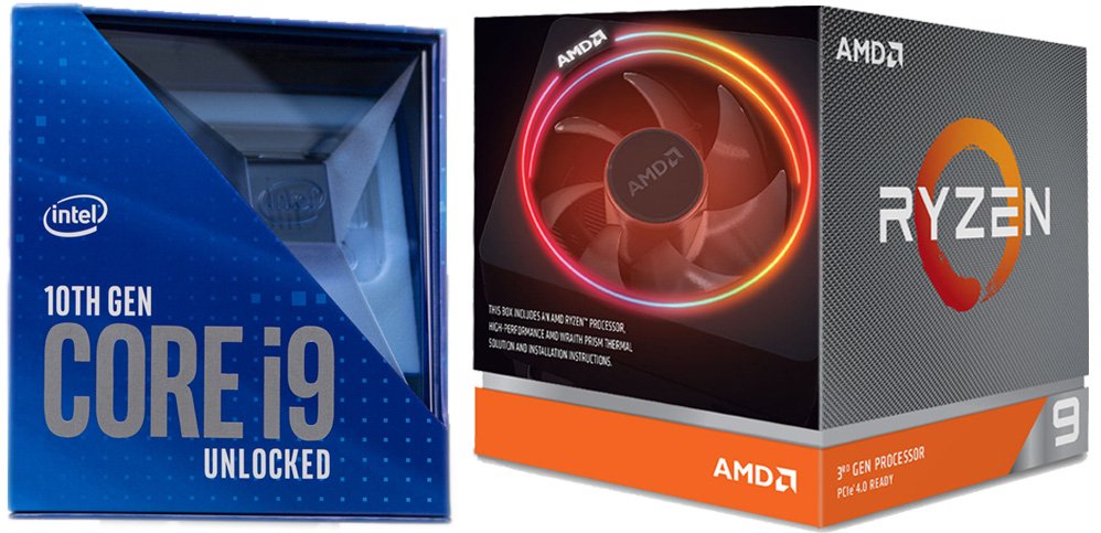 Intel Core i9-10900K vs AMD Ryzen 9 3900X
