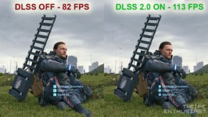 death stranding pc review dlss on vs off