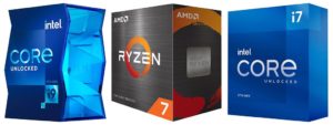 Intel Core i9-11900K vs AMD Ryzen 5800X vs Core i7-11700K