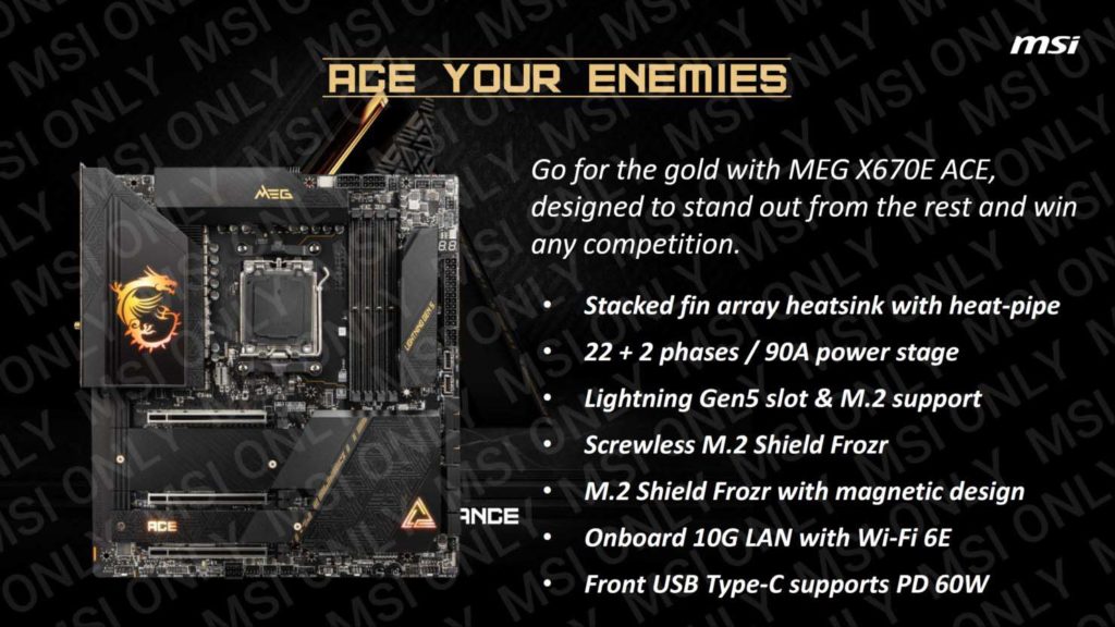 MSI X670E MEG ACE Features