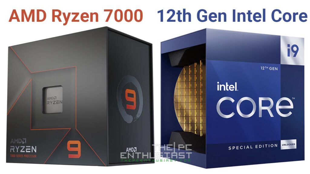 amd ryzen 7000 vs 12th gen intel core processors