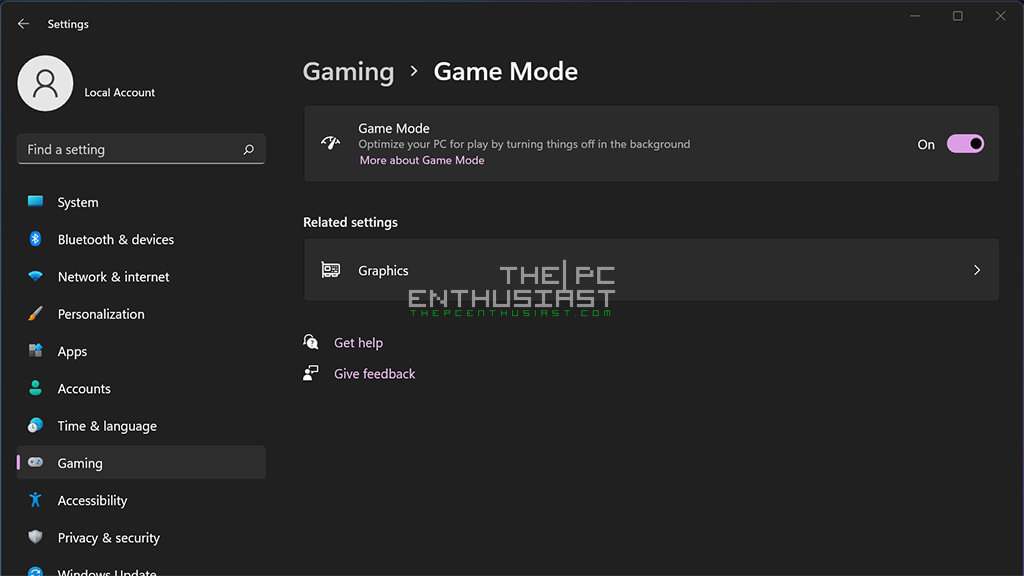 how to enable windows 11 game mode