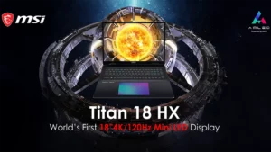 MSI Titan 18 HX Gaming Laptop 18-inch 4K 120Hz Mini LED Display