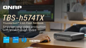 QNAP TBS-h574TX Thunderbolt 4 All-Flash NASbook