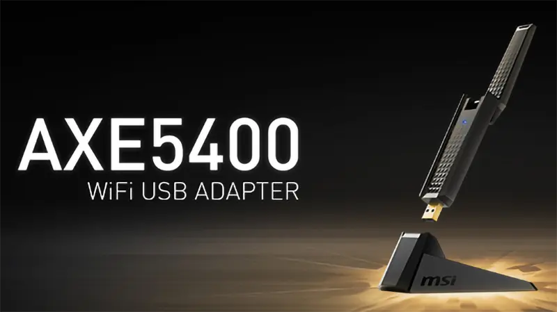 MSI AXE5400 WiFi USB Adapter