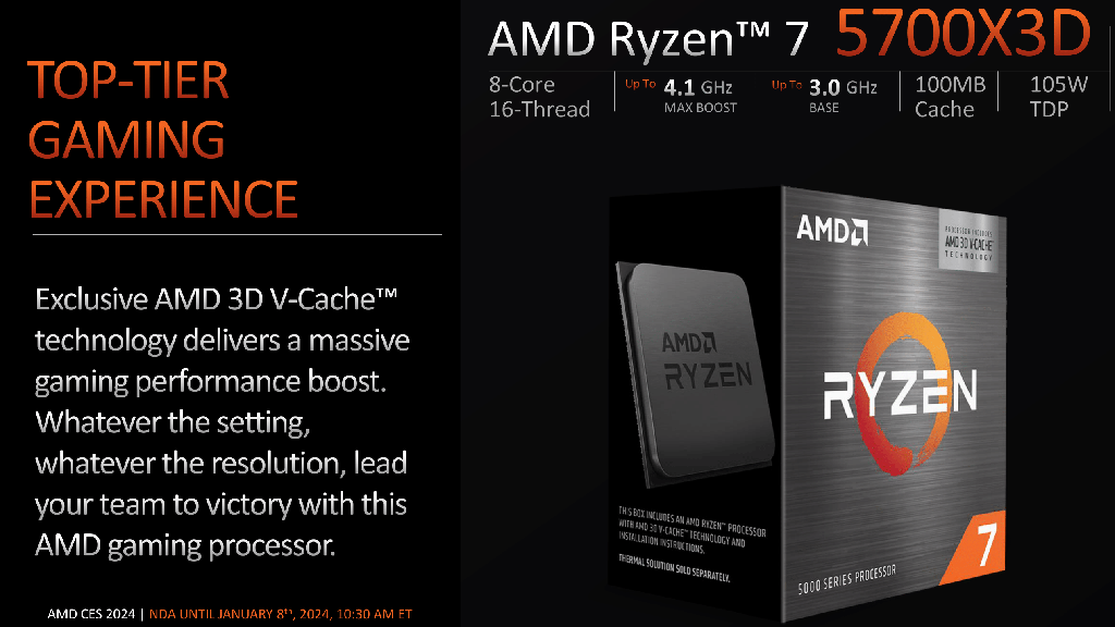 amd ryzen 7 5700x3d features and specs