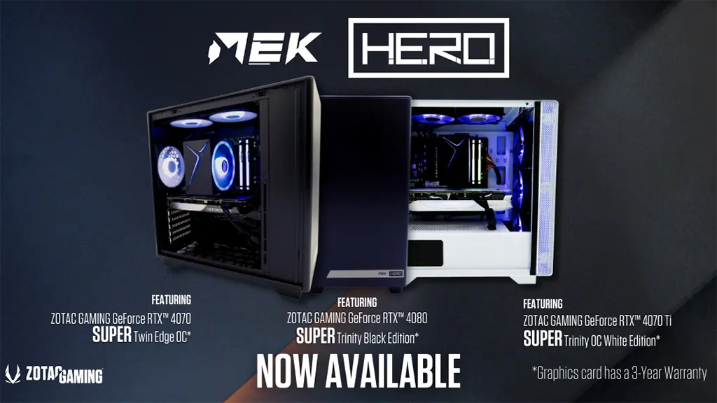 Zotac MEK Hero con Super GPU RTX 40 ya disponible